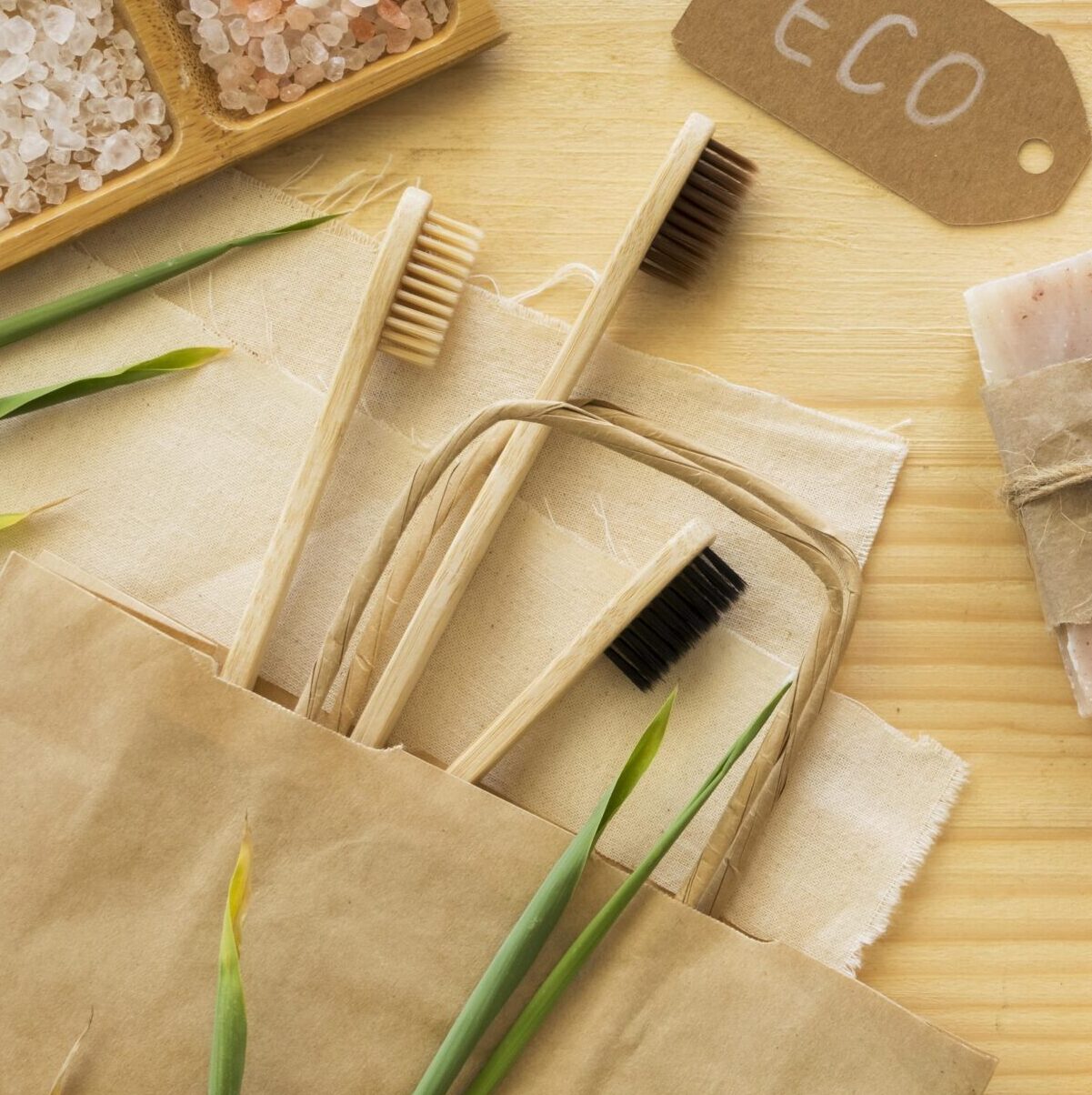 bamboo-toothbrushes-soap-top-view